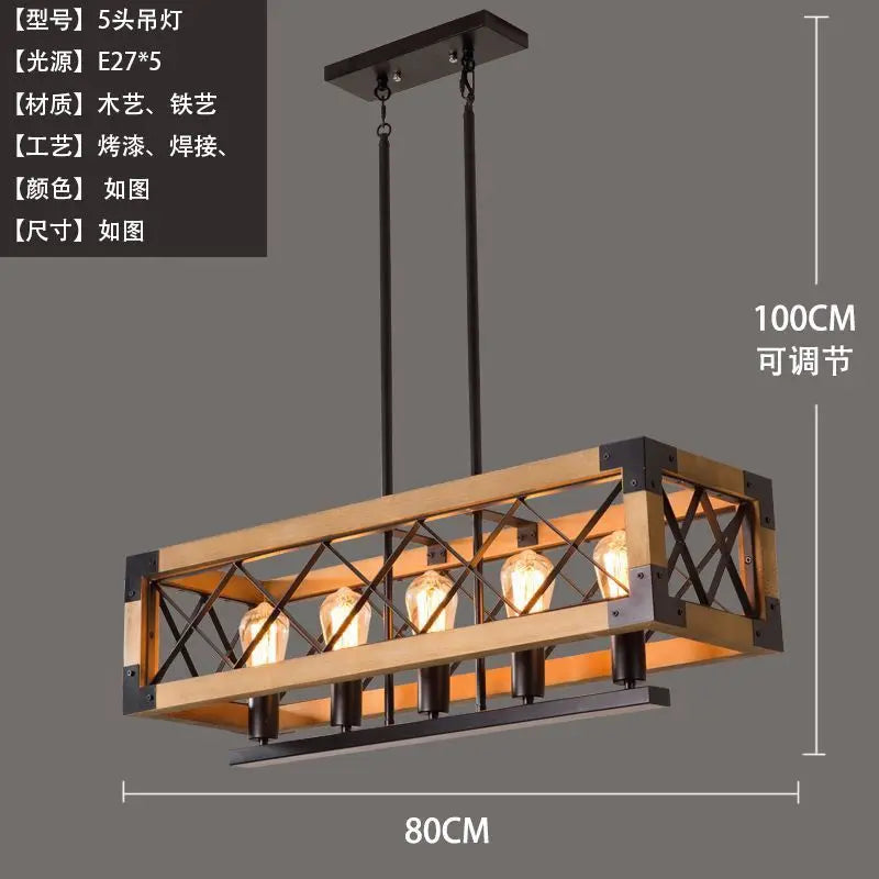 "DecorBites™ Vintage Hotel Wrought Iron Chandelier for Dining and Living Room Decor"