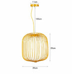 Spokes Birdcage Pendant Light in Polished Chrome