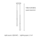 Droplet Aluminum Pendant Light With Remote Dimming