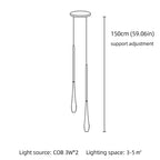 Droplet Aluminum Pendant Light With Remote Dimming