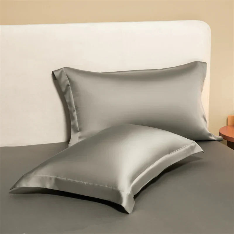 DecorBites™ Egyptian Cotton Pillowcase Set - Solid Color Pillow Shams Covers