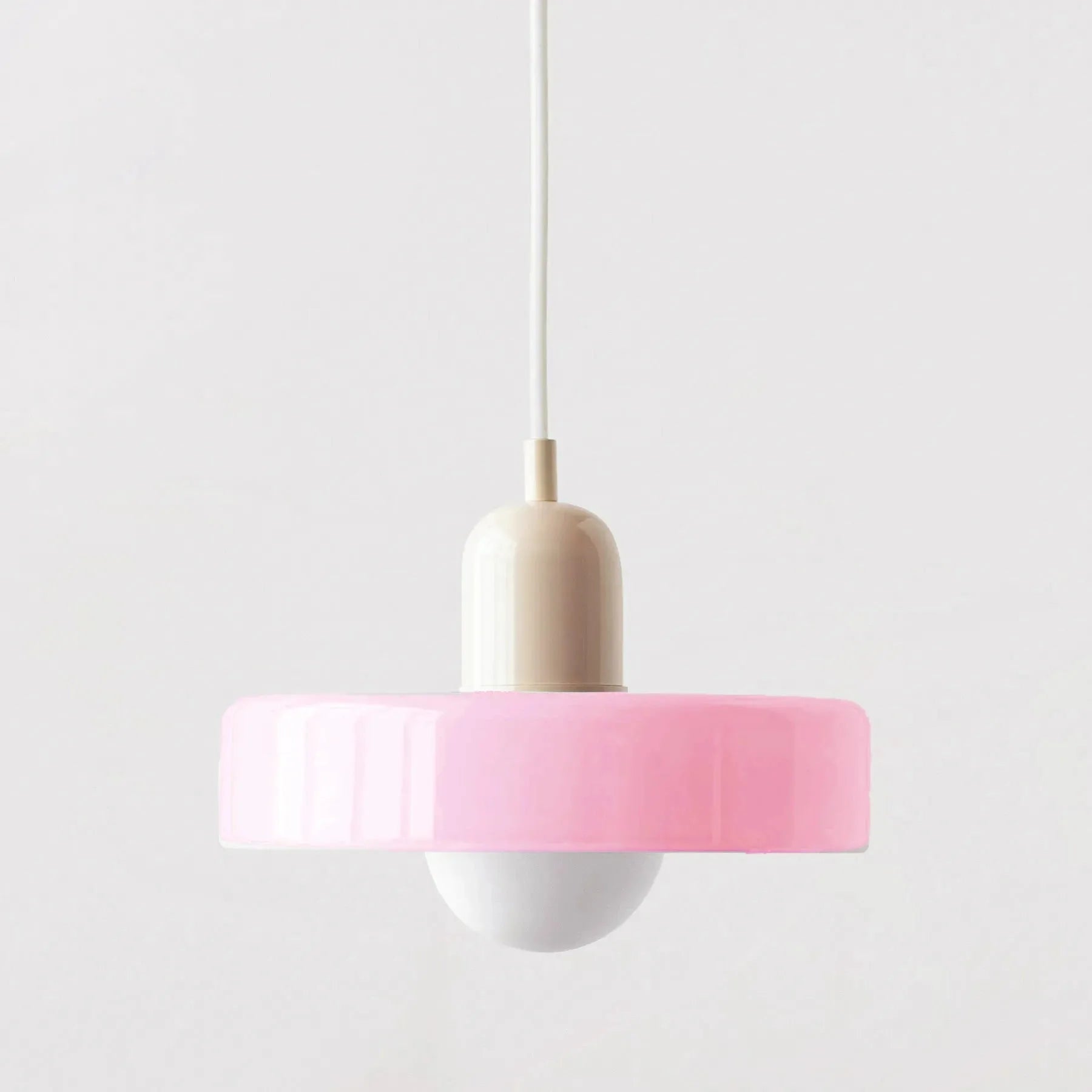 Nordic Vintage Orange Glass Pendant Light