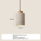 Japanese style Chandelier High Quality Stone Pendant Light Travertine Suspension Ceiling LED Hanging Lamp Kithcen Island Living