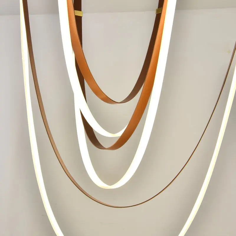 ثريا شريطية طويلة LED DecorBites™ لغرفة المعيشة والفيلا الحديثة