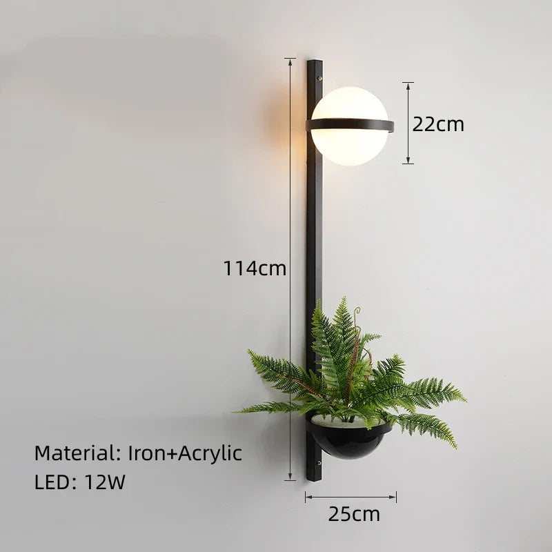 DecorBites™ Art Deco White Acrylic Ball Wall Lights with 3-Mode Dimming