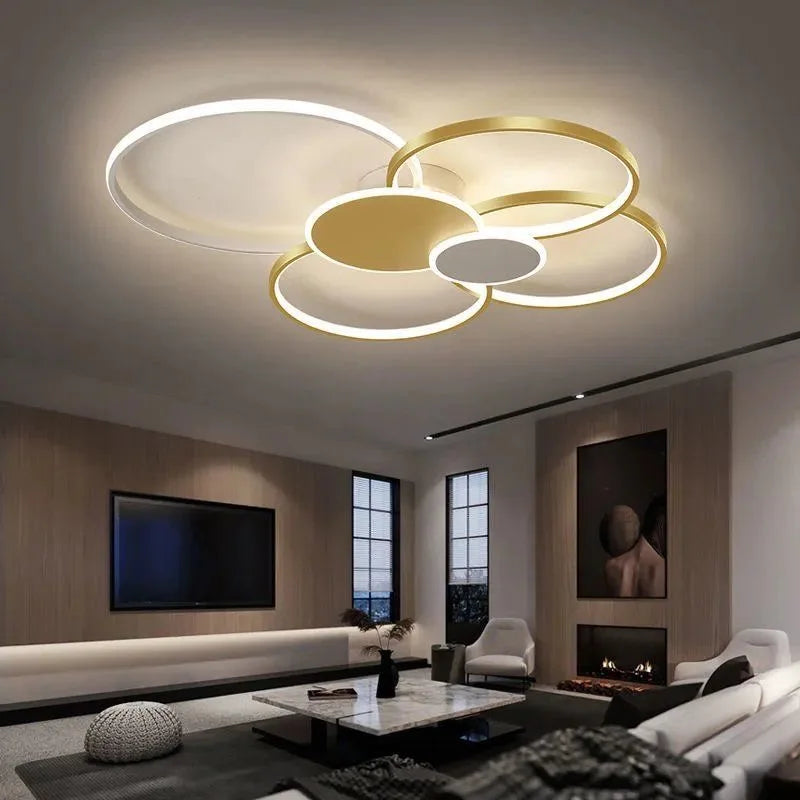 ثريا سقف LED DecorBites™ لغرفة المعيشة وغرفة النوم وغرفة الطعام من تركيبات الإضاءة الداخلية