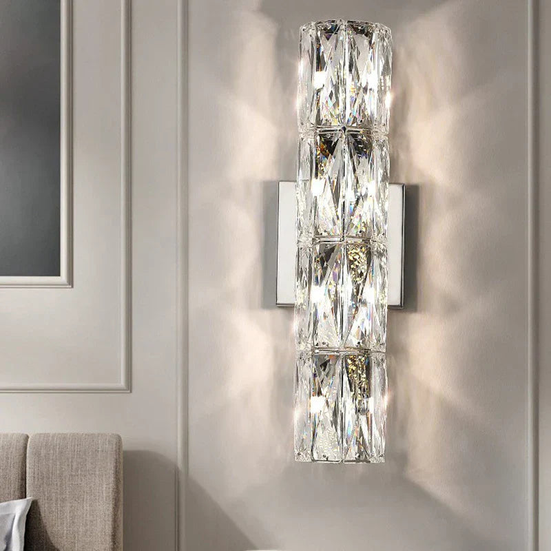 مصباح حائط LED من كريستال K9 من DecorBites™: شمعدانات نورديك عصرية فاخرة لإضاءة المنزل