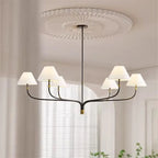 Vintage Cloth Pendant Light With Iron Finish