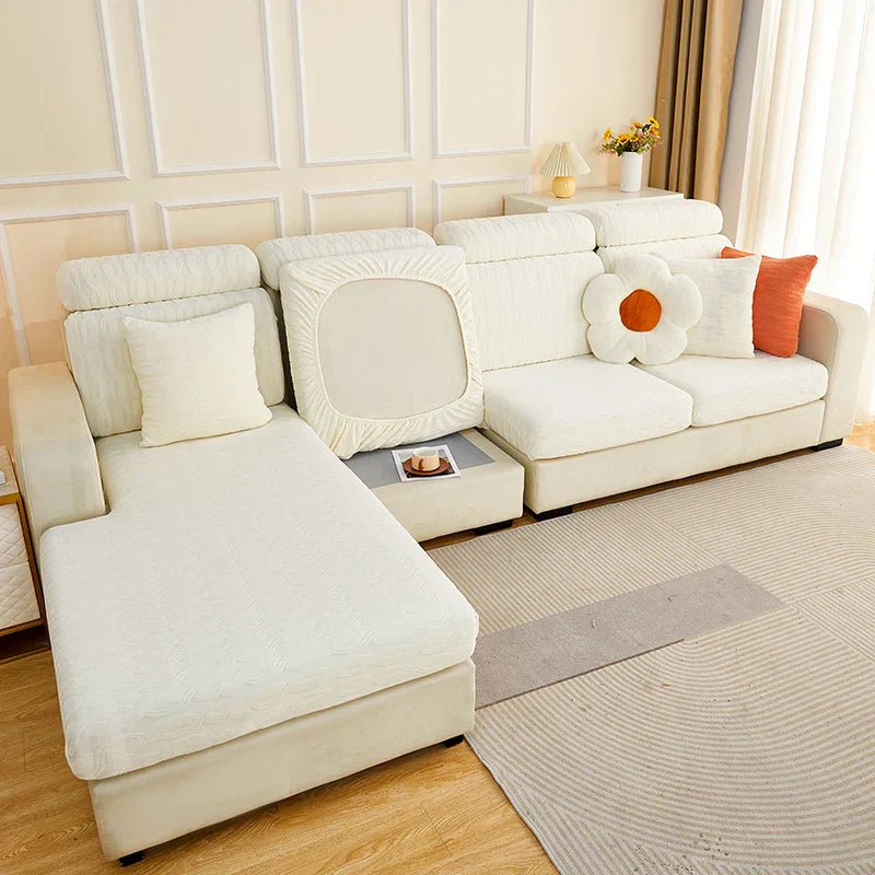 DecorBites™ Jacquard Sofa Seat Cover Furniture Protector Stretch Washable Slipcovers