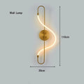 ثريا DecorBites™ الذهبية السوداء LED المعلقة بتصميم عصري مبسط لإضاءة ديكور المنزل