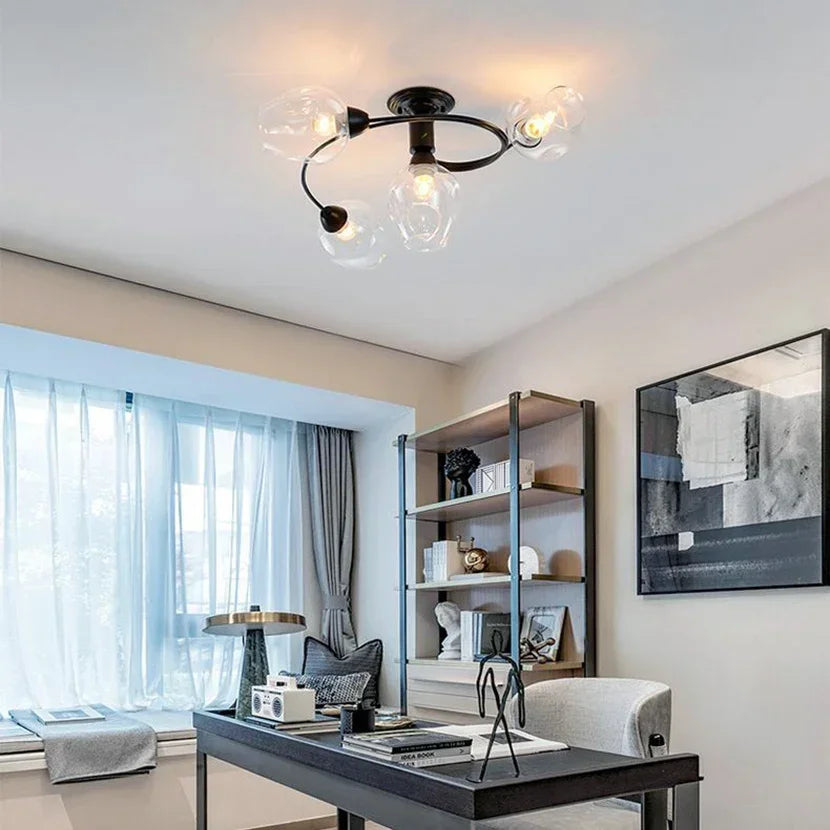 DecorBites™ Glass Ball LED Chandeliers for Room Pendant Lights