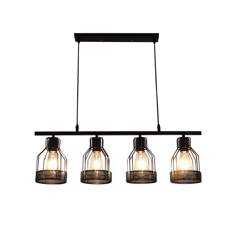 DecorBites™ Industrial Loft Chandelier for Living Room Bedroom Coffee Shop Dining: 3/4/5 Heads