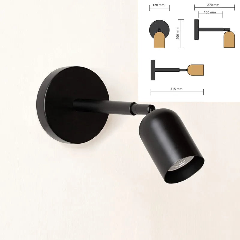 DecorBites™ Adjustable GU10 LED Wall Sconce Modern Wall Light for Living Room & Bedroom
