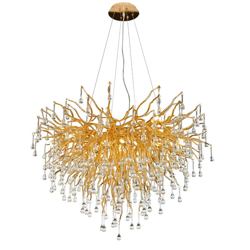 DecorBites™ Crystal Chandelier: Luxury Living Decor Lighting Fixture
