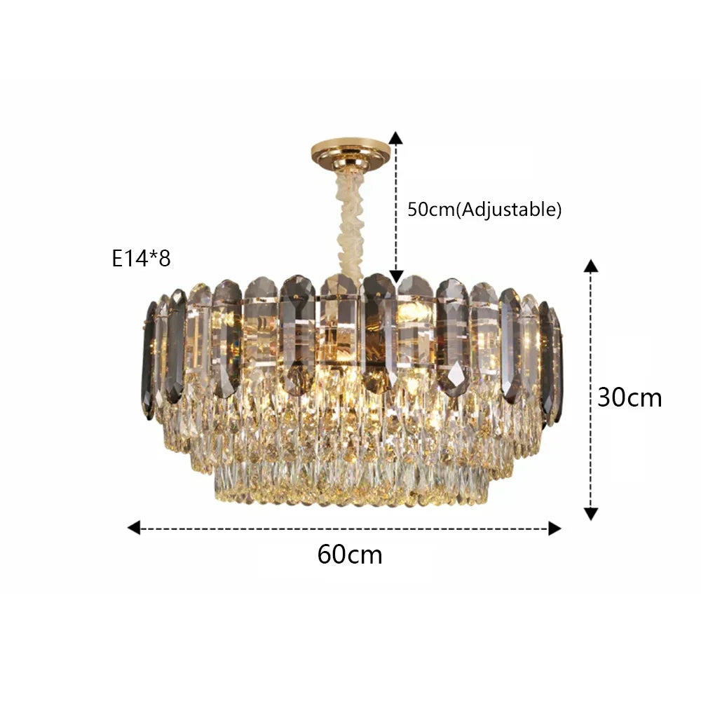 DecorBites™ Crystal LED Wall Lamp: Minimalist Luxury Lighting for Living Room TV Background