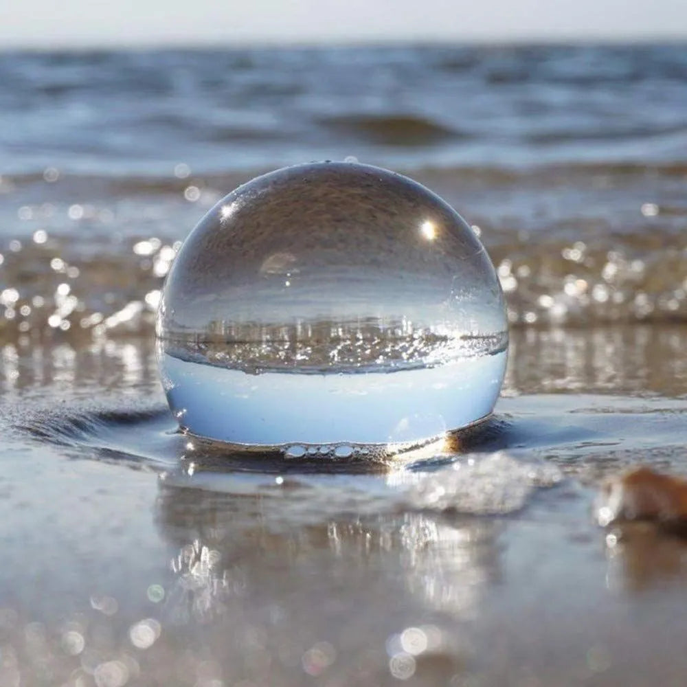 DecorBites™ Glass Crystal Ball 4cm Mirrored Photography Prop Fengshui Home Decor