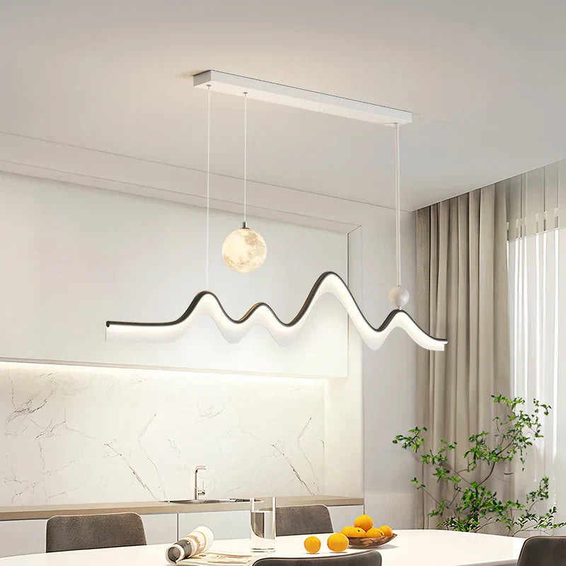 ثريا DecorBites™ LED: مصباح سقف متدلي بتصميم عصري بسيط لغرفة الطعام والمطبخ وإضاءة المنزل