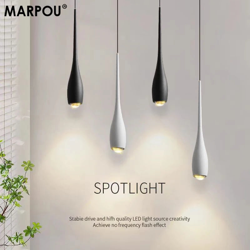 MARPOU Minimalist Adjustable Touch Pendant Light