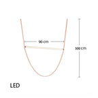 Contemporary Leather Belt Dimmable LED Pendant Light