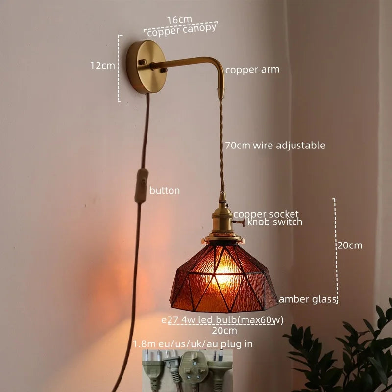 DecorBites™ LED Wall Lamps: Nordic Modern Style for Bedroom, Bathroom, Restaurant with Pull Chain Switch