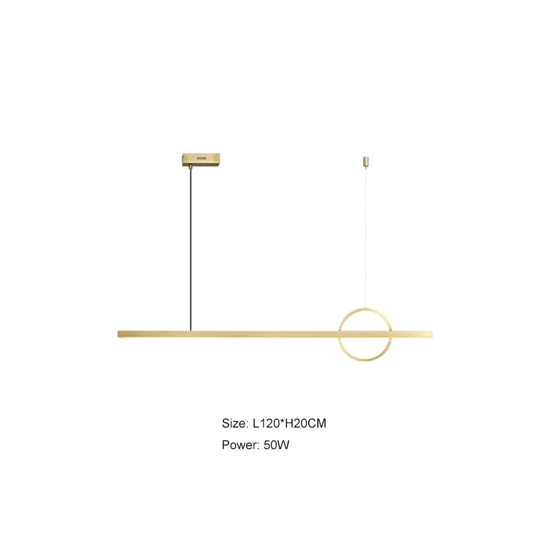 DecorBites™ Geometric Copper Chandelier: Minimalist Bar & Restaurant Atmosphere
