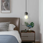 Nordic Glass Pendant Light With Iron Finish