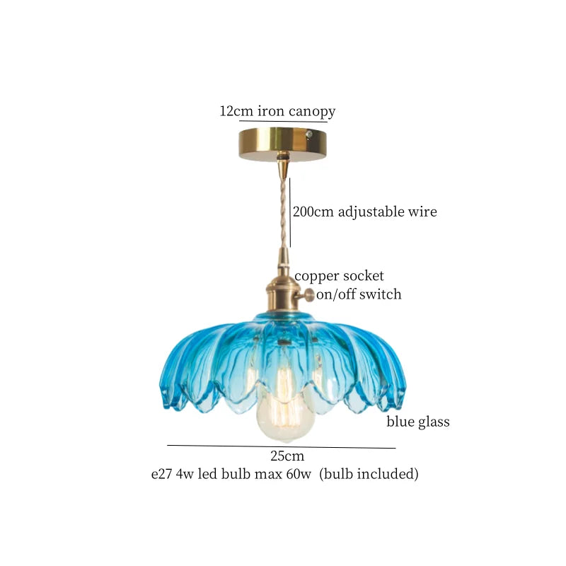 مصباح تعليق LED من الزجاج الأخضر DecorBites™ - مصباح معلق اسكندنافي حديث