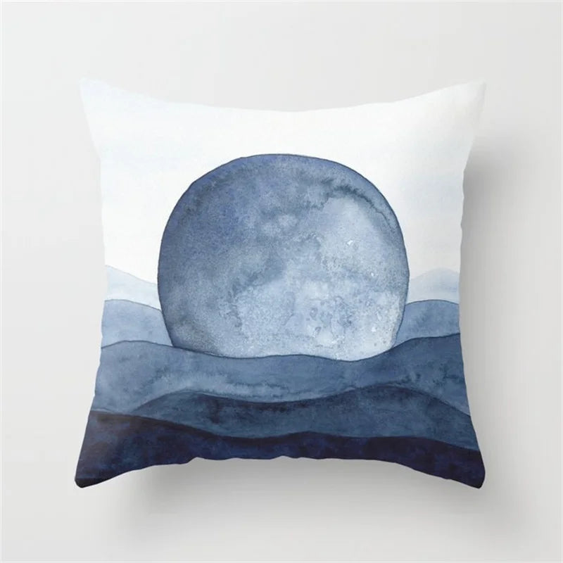 DecorBites™ Geometric Heart Round Cushion Cover for Home Decor