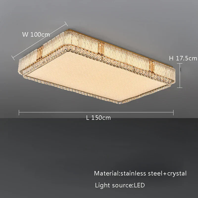 DecorBites™ مصباح سقف كريستال زجاجي LED تركيبات إضاءة ديكور منزلي حديثة وبسيطة