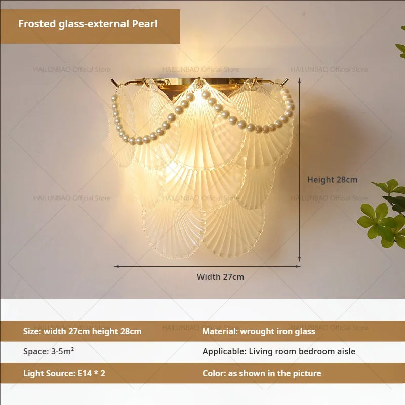 DecorBites™ مصباح حائط زجاجي كريستالي فاخر للممرات وغرف المعيشة وغرف النوم والإضاءة في الممرات