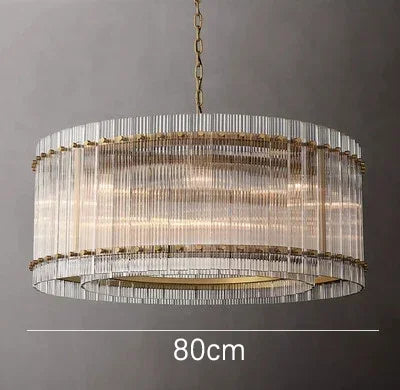 ثريا كريستال بحلقات مزدوجة ذهبية DecorBites™ لغرفة النوم وغرفة الطعام وغرفة المعيشة