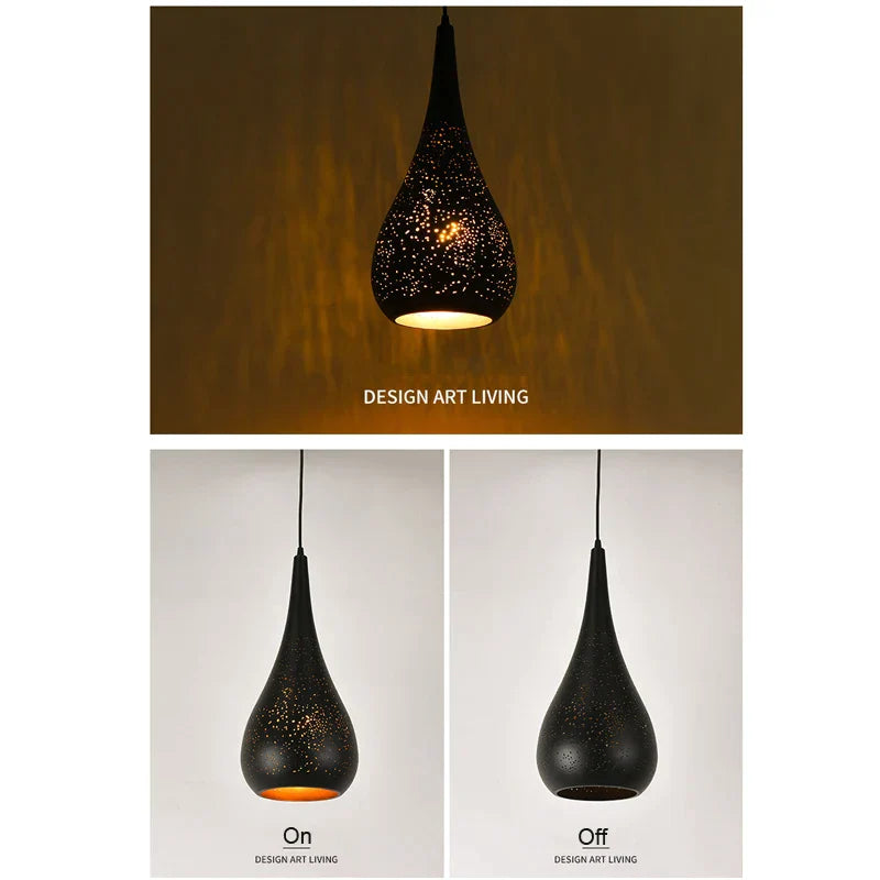 DecorBites™ Iron Hollow Droplight for Dining Room, Bar, Kitchen, and Clothing Store