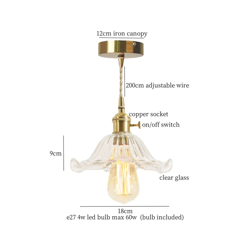 مصباح تعليق LED من الزجاج الأخضر DecorBites™ - مصباح معلق اسكندنافي حديث