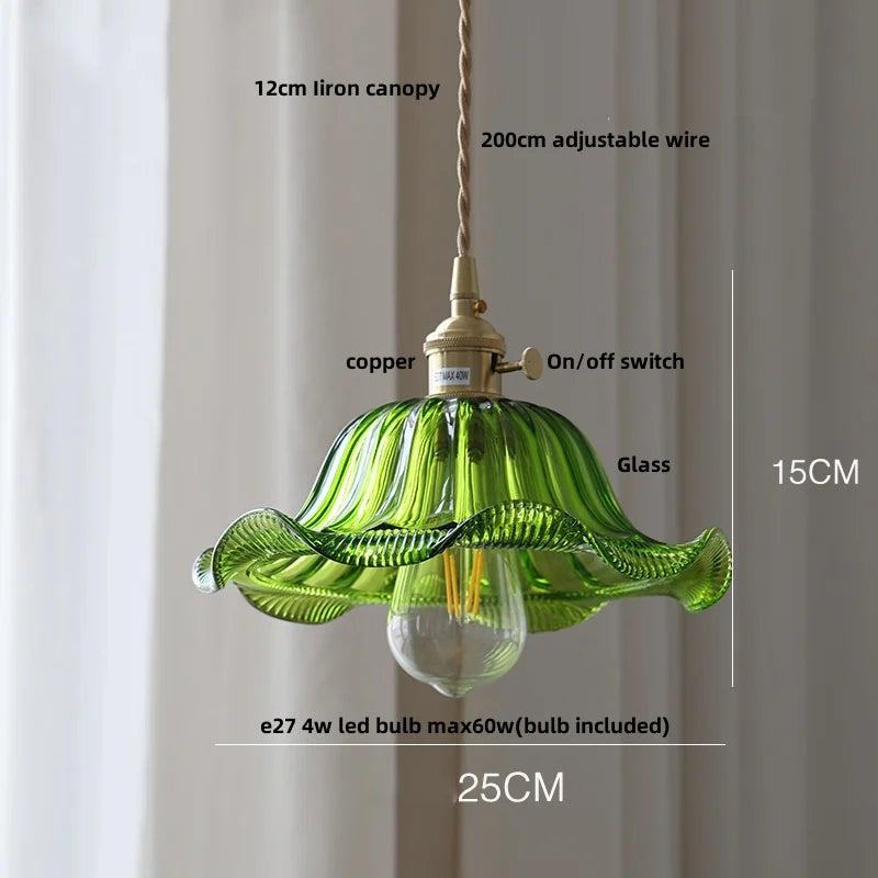 DecorBites™ Clear Glass LED Pendant Light: Modern Nordic Home Lighting Fixture