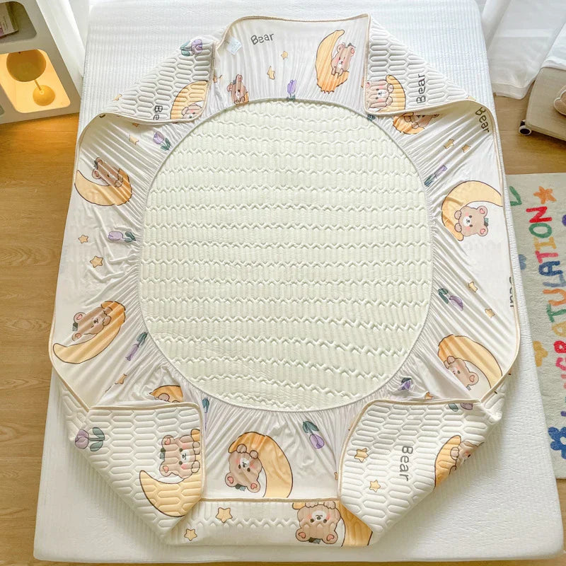 غطاء مرتبة ووسادة لاتكس مبرد من DecorBites™ - وسادة سرير صيفية للتبريد