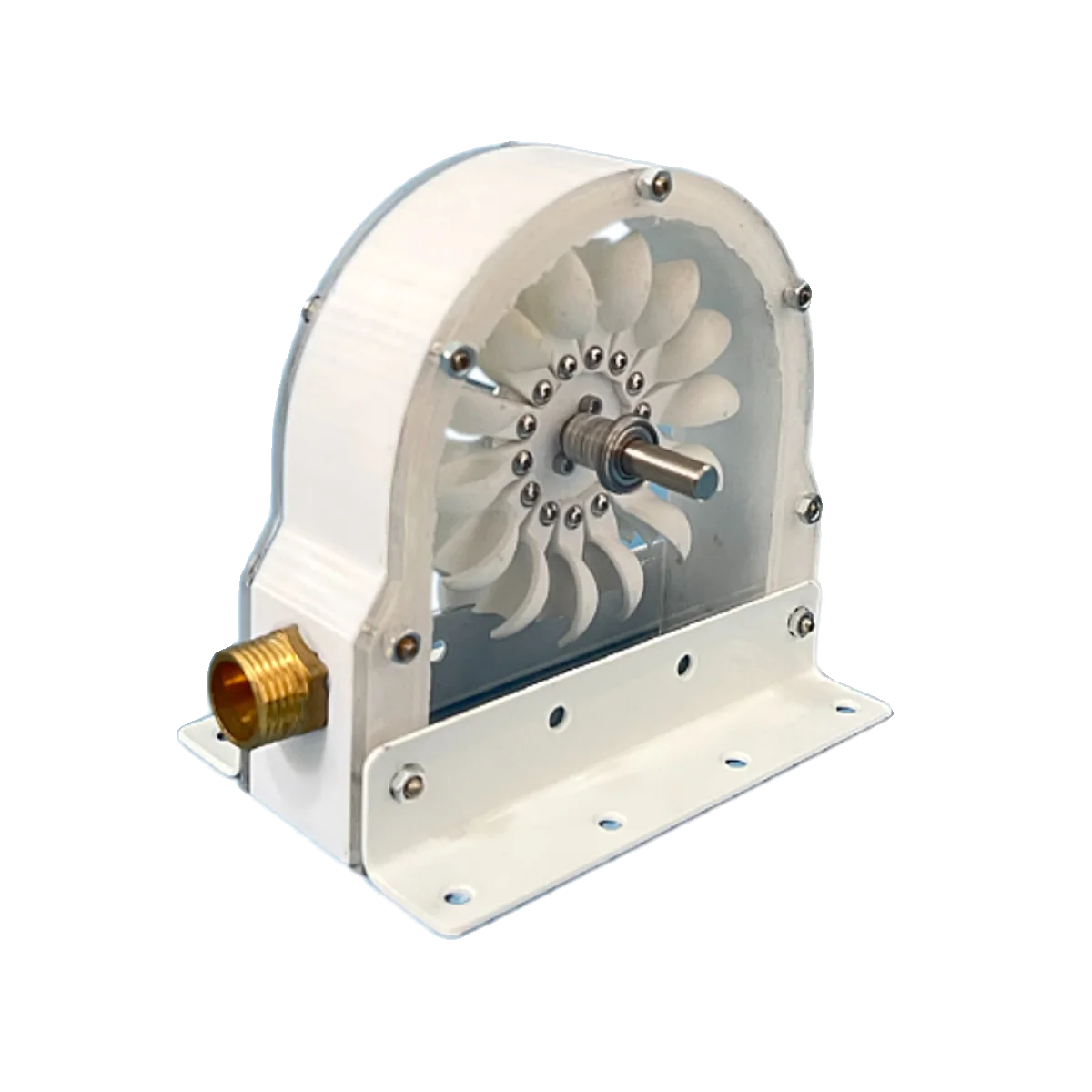 DecorBites™ Hydroelectric Generator Impulse Pelton Turbine with DIY Adapter, 100-300W 500-4000RPM