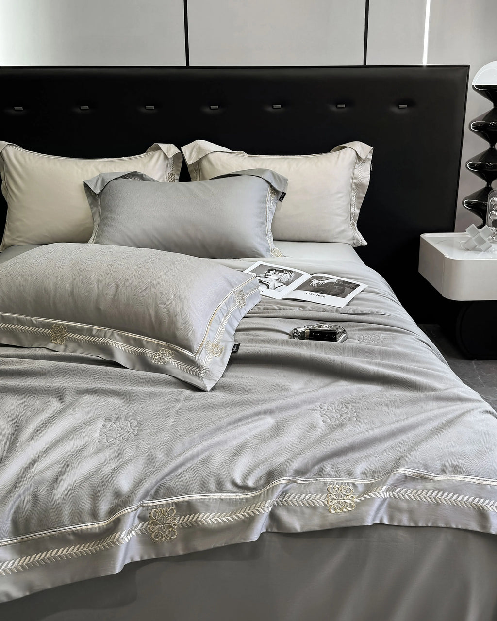 DecorBites™ Eucalyptus Fiber Summer Quilt Bedding Set with Cool Feeling, Soft Silky Comforter & Bed Sheet Set