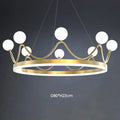 DecorBites™ Crown LED Chandelier: Elegant Ring Lustre Pendant Light for Kids Room