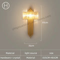 DecorBites™ Crystal Wall Light: Minimalist Bedside Loft Wall Sconce for Living Room