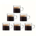 DecorBites™ 6PCS Glass Espresso Cups - 120ML 4OZ