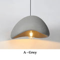 Nordic Wabi-Sabi White Or Gray Sculptural Pendant Light