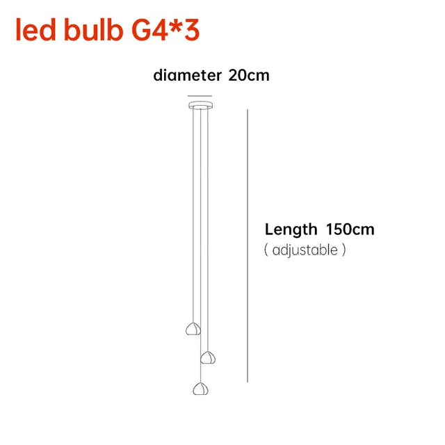 DecorBites™ Crystal Ball Nordic LED Chandelier - Modern Staircase Decorative Lighting