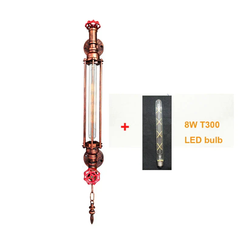 DecorBites™ مصباح جداري LED بتصميم أنبوب صناعي للمنازل وغرف النوم والممرات والمقاهي والمطاعم