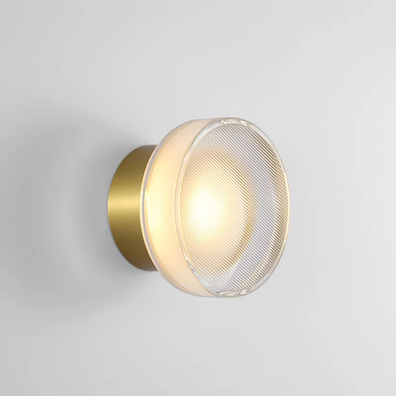 DecorBites™ Elegant Glass LED Wall Sconce for Porch Aisle Bedroom Decor