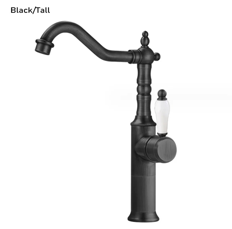 DecorBites™ Gold Luxury Kitchen Faucet for Household Sink, Hot and Cold Water Mixer
