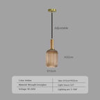 Nordic Japanese Glass Pendant Light