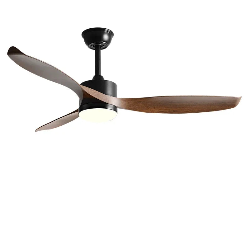 DecorBites™ 52" Black Ceiling Fan Light with Remote Control for Living Room, Restaurant, and Household