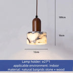 Modern Round Marble Stone Pendant Light
