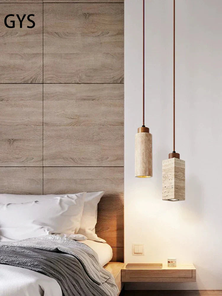 مصباح علاقي بتصميم كهف ياباني أصفر من DecorBites™ لغرفة النوم والمطعم والبار