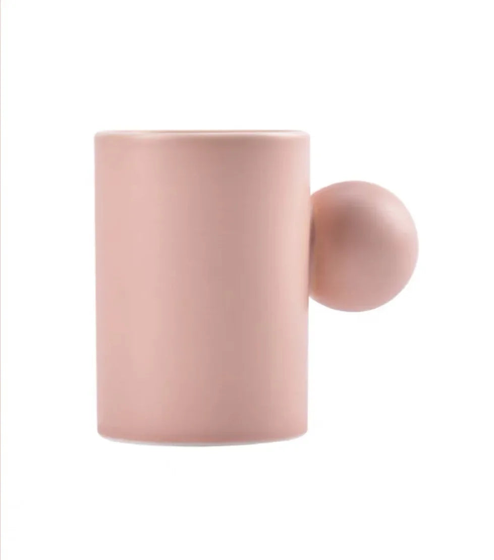 DecorBites™ Cotton Candy Ceramic Cup & Saucer Set for Coffee, Tea, Milk, Juice